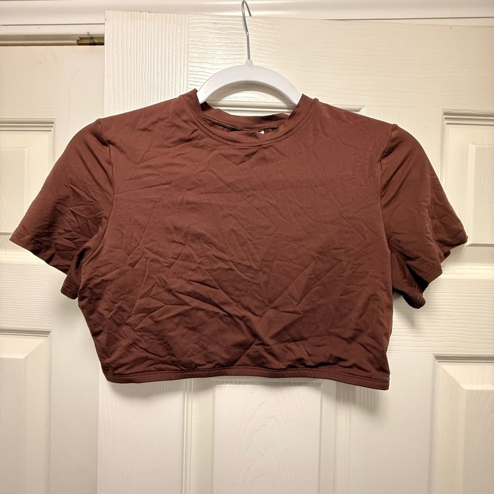 Brown Crop Top